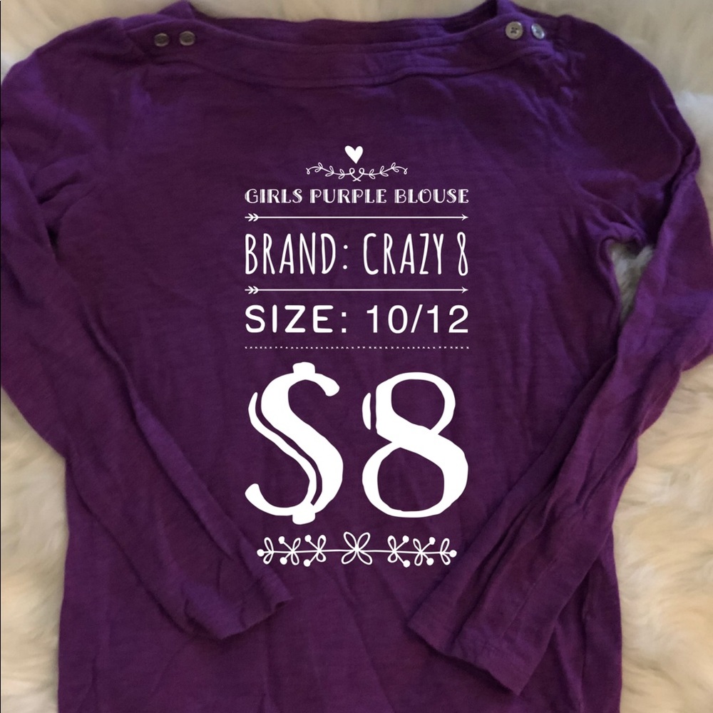 Girls Purple Blouse